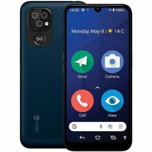 Doro 8200 64 GB Smartphone - 15.5 cm (6.1") - 4G - Dark Blue - Bar - SIM-free