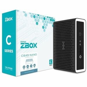 Zotac ZBOX nano ZBOX-CI649NANO-BE Barebone-System - Mini-PC - Core i5 13. Gen. i5-1335U 1,30 GHz Deca-Core - Intel Chip - 