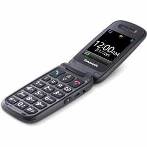 Panasonic KX-TU446 Feature Phone - 6.1 cm (2.4") TFT LCD 320 x 240 - 2G - Grey - Flip - 1 SIM Support - SIM-free