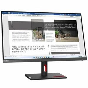 Lenovo ThinkVision S27i-30 27" Class Full HD LED Monitor - 16:9 - Storm Grey - 68.6 cm (27") Viewable - In-plane Switching