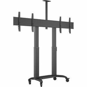 Carrello per schermo ITB - 135 kg Capacità - 4 Casters - Nero - 152,4 cm (60") a 279,4 cm (110") Screen Supported - Paesag