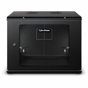 CyberPower CR9U61003 Wall Mount Enclosure - For Switch, Patch Panel - 9U Rack Height - Wall Mountable - Black - Metal - 13