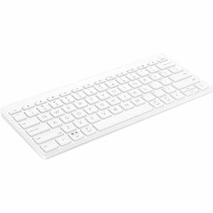 HP 350 Rugged Keyboard - Wireless Connectivity - Belgian - AZERTY Layout - White - Bluetooth - 5.2 Audio, Emoji, Screensho