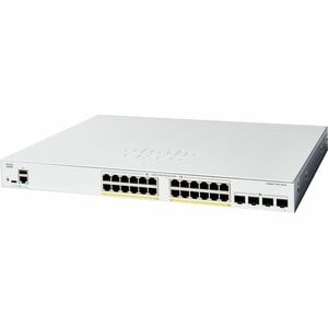 Cisco Catalyst 1200 C1200-24FP-4X 24 Portas Gerenciável Comutador Ethernet - Ethernet de 10 Gigabit - 10/100/1000Base-T, 1