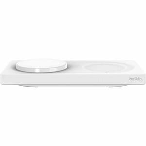 Belkin BoostCharge Pro 2-in-1 Wireless Charging Pad with MagSafe 15W - For iPhone, AirPod, MacBook - Input connectors: USB