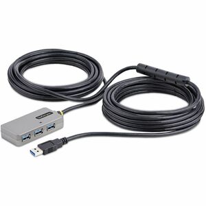 StarTech.com USB Hub - USB 3.2 (Gen 1) Type A - Silver Black - 4 Total USB Port(s)