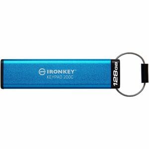 IronKey Keypad 200 128GB USB 3.2 (Gen 1) Type C Flash Drive - 128 GB - USB 3.2 (Gen 1) Type C - 280 MB/s Read Speed - 200 