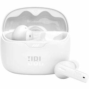 JBL Tune Beam True Wireless Earbud Stereo Earset - White - Binaural - In-ear - Bluetooth - 16 Ohm - 20 Hz to 20 kHz - Nois