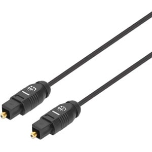 Manhattan 356077 2m Fibra óptica Cable de audio - Cable for Dispositivo de audio, Receptor A/V, Amplificador, Sistema del 