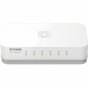 D-Link DES-1005C 5 Ports Ethernet Switch - Fast Ethernet - 10/100Base-TX - 2 Layer Supported - 0.78 W Power Consumption - 