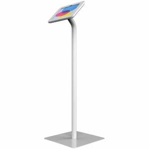 The Joy Factory Elevate II Floor Stand Kiosk for iPad 10.9-inch 10th Gen (White) - Up to 10.90" Screen Support - 46" Heigh