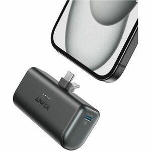 ANKER Nano 5000 mAh Power Bank - For iPhone, iPad, AirPod, Smartphone - 5000 mAh - 22.50 W - 3 A - 5 V DC, 9 V DC, 10 V DC