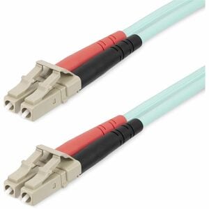 StarTech.com 25m (82ft) LC/UPC to LC/UPC OM4 Multimode Fiber Optic Cable, 50/125µm LOMMF/VCSEL Zipcord Fiber, 100G, LSZH F