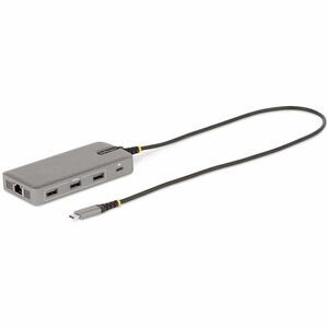 StarTech.com USB 3.2 (Gen 2) Type C Docking Station for Desktop PC, Notebook, Monitor - 15 W - Grey - 3 Displays Supported