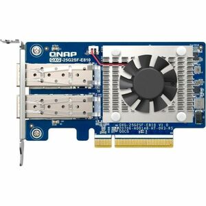QNAP QXG-25G2SF-E810 Placa Ethernet 25 Gigabit para Computador, Servidor, Posto de trabalho - 25GBase-X - SFP28 - Cartão P