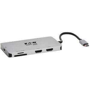 Station d'accueil Tripp Lite series U442-DOCK8-GG USB Type C pour Smartphone, Tablette, Ordinateur de bureau, Projecteur, 