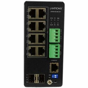Lantronix Managed Hardened Gigabit Ethernet PoE++ Switch - 8 Ports - Manageable - Gigabit Ethernet - 10/100/1000Base-T, 10