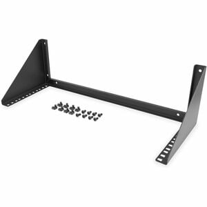 Digitus Mounting Bracket - Black - Horizontal/Vertical - 30 kg Load Capacity - Sheet Steel - 1 Piece