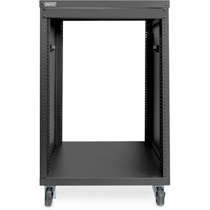 Digitus 16U Geschlossener Schrank Rackschrank für Ausrüstungsrack, Networking457,80 mm Rack Depth - Schwarz - Blech - 136 