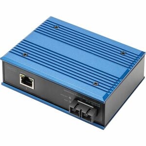 Digitus Industrial Transceiver/Medienkonverter - 2 Anschluss(e) - 1 x Netzwerk (RJ-45) - 1 x SC - Twisted Pair, Glasfaserl