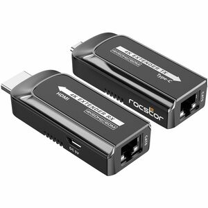 TrueReach 4K@120Hz USB-C HDMI Extender over CAT6/CAT6a/Cat7 Ethernet Cable - USB 3.1 Type C Transmitter & HDMI Receiver - 