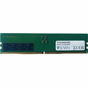 Modulo Memoria V7 V7416008GBD per Computer portatile - 8 GB - DDR5-5200/PC5-41600 DDR5 SDRAM - 5200 MHz Rango singolo Memo