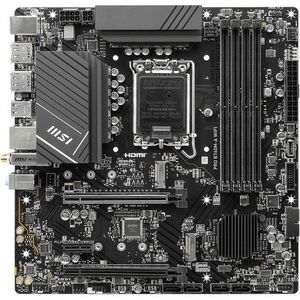 MSI PRO B760M-A WIFI Gaming Desktop Motherboard - Intel B760 Chipset - Socket LGA-1700 - Micro ATX - Core, Celeron D, Pent