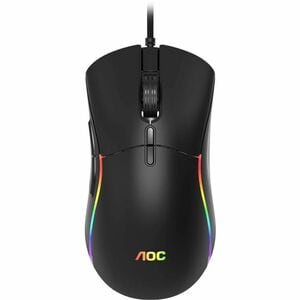 MOUSE GAMER AOC PIXART 3327 12000 DPI RGB AJUSTE DE PESO GM310