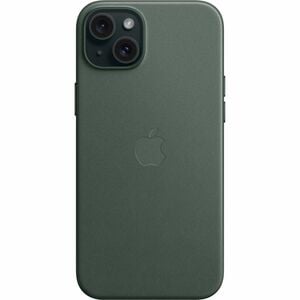 Apple Case for Apple iPhone 15 Plus Smartphone - Evergreen - Scratch Resistant, Drop Resistant, Bump Resistant - FineWoven