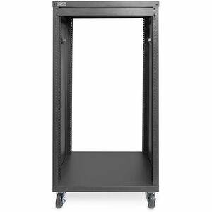 Digitus 21U Geschlossener Schrank Rackschrank für Netzwerk-Geräte, Ausrüstungsrack - Schwarz - Blech - 136 kg Maximale Gew