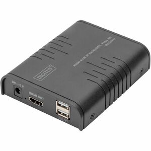 Digitus Video-Extender-Transmitter/Receiver - Verkabelt - 253 Ausgabegerät - 120 m Reichweite - 2 x Netzwerk (RJ-45) - 3 x