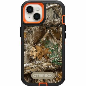 OtterBox Defender Carrying Case (Holster) Apple iPhone 13, iPhone 14, iPhone 15 Smartphone - RealTree Blaze Edge (Camo Gra