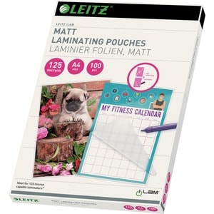 Leitz iLAM Laminating Pouch - Sheet Size Supported: A4 210 mm Width x 297 mm Length - Laminating Pouch/Sheet Size: 125 µm 