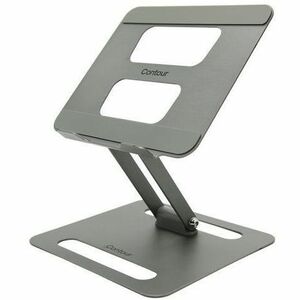 Contour Laptop Riser - 9.30" Height x 8.40" Width x 1.80" Depth - Desktop - Steel - For Notebook, Office, Home - Ergonomic