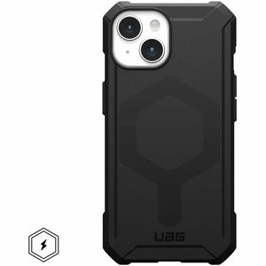 Urban Armor Gear Essential Armor iPhone 15 Case - Black - For Apple iPhone 15 Smartphone - Lattice Pattern - Black - Drop 