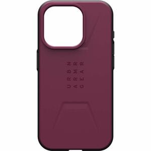 Urban Armor Gear Civilian iPhone 15 Pro Case - Bordeaux - For Apple iPhone 15 Pro Smartphone - Bordeaux - Drop Resistant, 