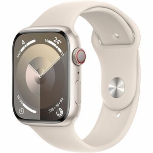 Apple Watch Series 9 Smart Watch - 4.10 cm (1.61") Case Height - 3.50 cm (1.38") Case Width - Starlight Case Color - Starl