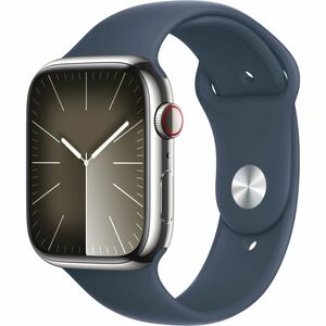 Apple Watch Series 9 Smart Watch - 4.50 cm (1.77") Case Height - 3.80 cm (1.50") Case Width - Silver Case Color - Storm, B
