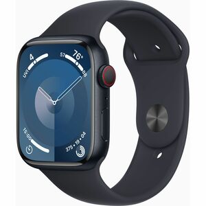 Apple Watch Series 9 Smart Watch - 4.50 cm (1.77") Case Height - 3.80 cm (1.50") Case Width - Graphite Case Color - Midnig