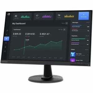 Monitor LED Lenovo C24-40 609,6 mm (24,0") Class Full HD - 16:9 - Raven Black - 60,5 cm (23,8") Viewable - Vertical Alignm