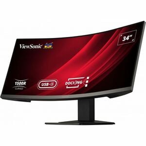 ViewSonic VG3419C 34" Class UWQHD Curved Screen LED Monitor - 21:9 - 86.4 cm (34") Viewable - Vertical Alignment (VA) - LE