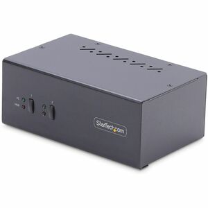 StarTech.com KVM-Switchbox - TAA-konform - 2 Computer - 2 Lokaler Benutzer(n) - 3840 x 2160 - 6 x USB - 6 x DisplayPort