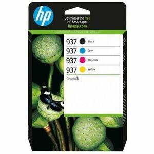 HP 937 Original Padrão Yield Jato de tinta Tinteiro - 4 Pack