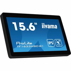 Moniteur LED à écran tactile iiyama ProLite TF1633MSC-B1 16" Class - 16:9 5 ms - 39,6 cm (15,6") Viewable - Dalle à Techno