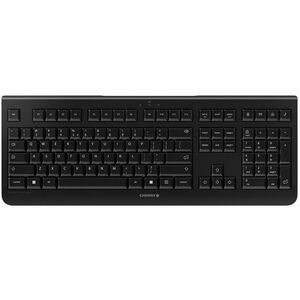 CHERRY KW 3000 Tastatur - Kabellos Konnektivität - USB 2.0 Typ A Schnittstelle - Deutsch - Schwarz - Gummikuppel Keyswitch