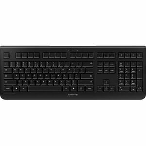 CHERRY KW 3000 Keyboard - Wireless Connectivity - USB 2.0 Type A Interface - English (US) - Black - Rubber Dome Keyswitch 