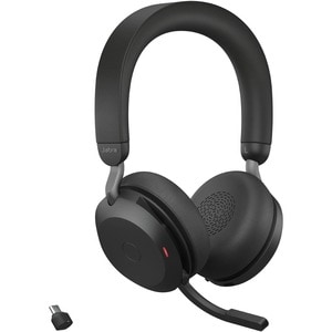 Jabra Evolve2 75 无线 入耳式 立体声 耳机 - 黑 - 双声道 - 耳罩 - 3000 cm - 蓝牙 - 20 Hz 到 20 kHz - 微机电（MEMS ）技术 麦克风 - 降噪 - C型 USB