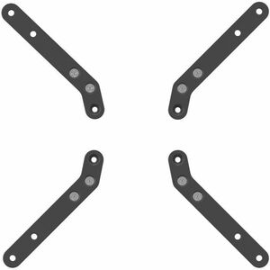 Vogel's MOMO Verlängerung für Monitor, Montagearm - Schwarz - Höhenverstellbar - 100 x 200, 200 x 100 - VESA-Wandhalterung