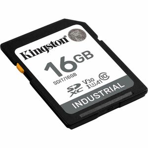 Kingston Industrial 16 GB Class 10/UHS-I (U3) V30 SDHC - 1 - 100 MB/s Read - 30 MB/s Write
