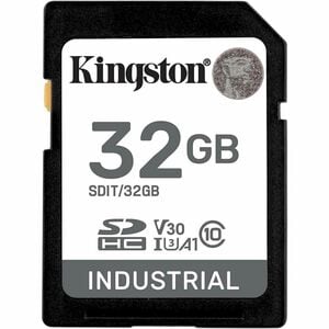 Kingston Industrial 32 GB Class 10/UHS-I (U3) V30 SDHC - 100 MB/s Read